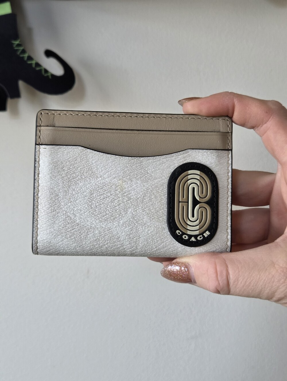 Coach Slim Card Case with Retro Coach Patch